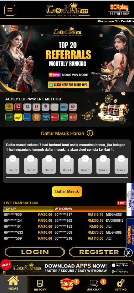 CashKingBet - Homepage - mygmofficial