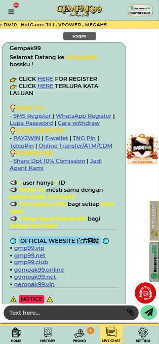 Gempak99 - Live Chat - mygmofficial