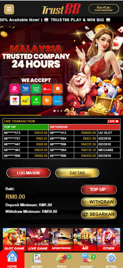 Trust88 - Homepage - mygmofficial