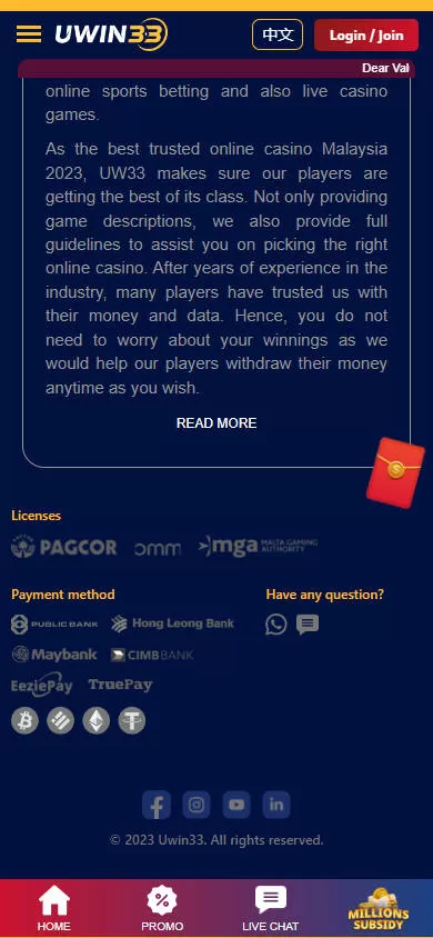 MyGame - UWIN33 Casino - Payment - mygmofficial