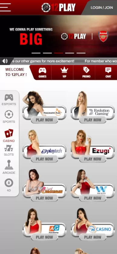 MyGame - 12Play Casino - Homepage - mygmofficial