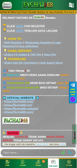 Fachai68 - Live Chat - mygmofficial