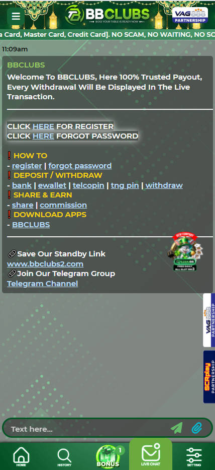 BBClubs - Live Chat - mygmofficial