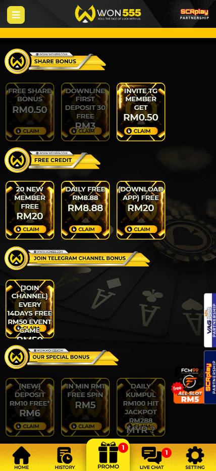 WON555 - Promotion - mygmofficial