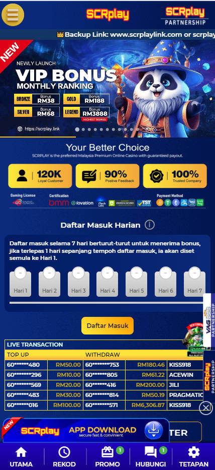 SCRplay - Homepage - mygmofficial