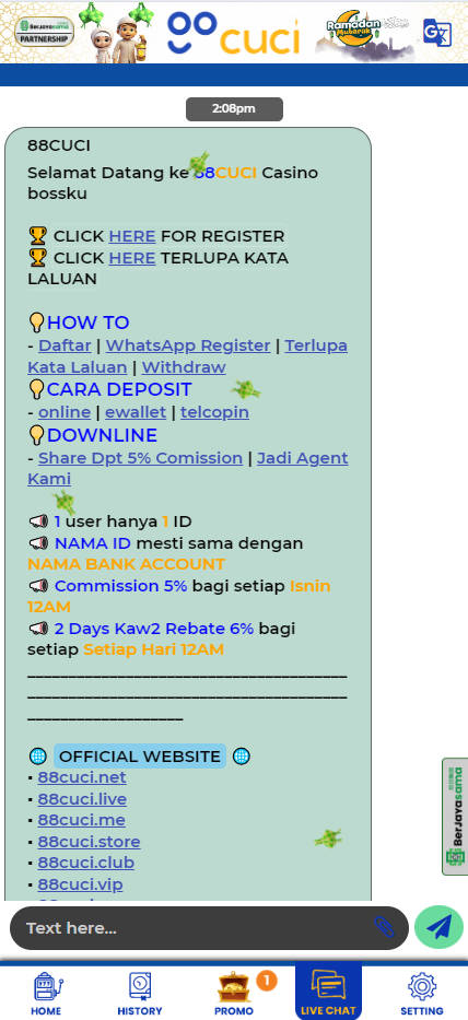 88Cuci - Live Chat - mygmofficial