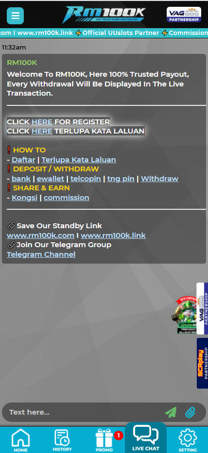 RM100K - Live Chat - mygmofficial