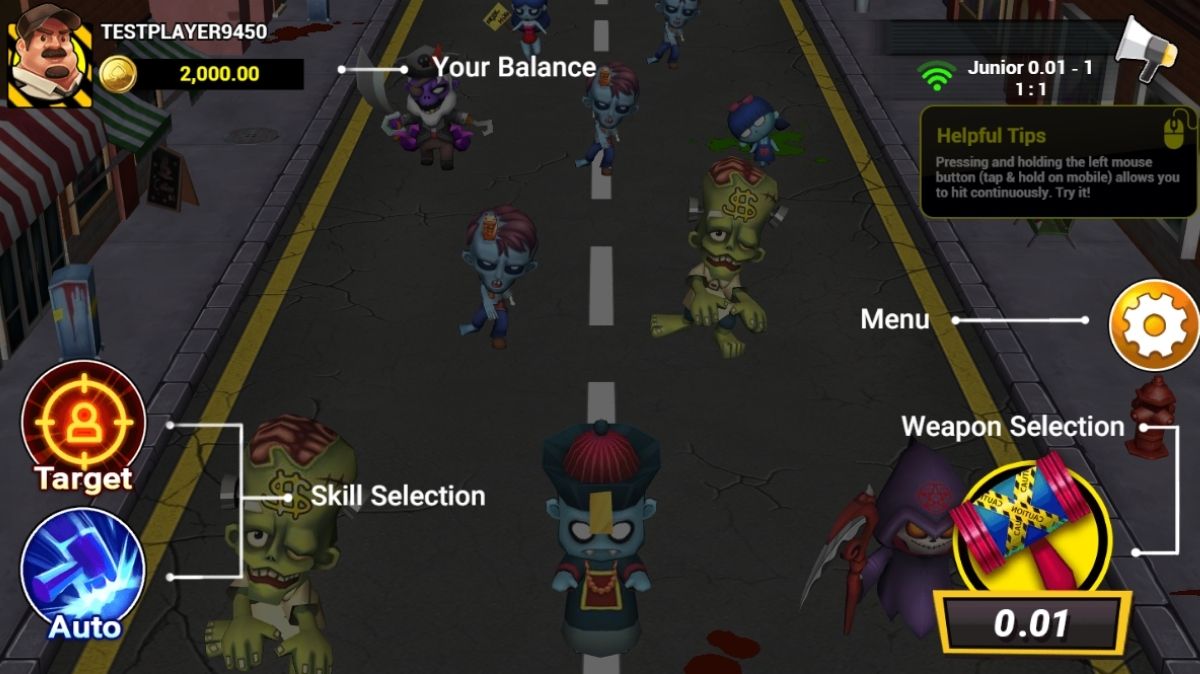 Zombie Party Fishing - Interface - mygmofficial