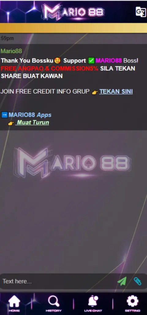 MyGame - Mario88 Casino - Livechat - mygmofficial