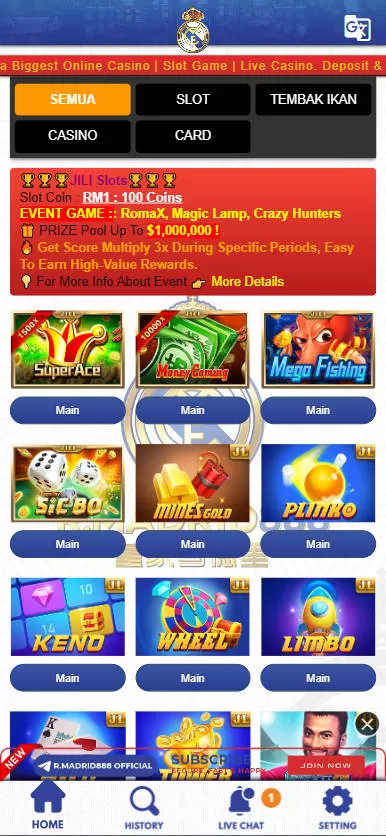 MyGame - Realmadrid888 Casino - Homepage - mygmofficial