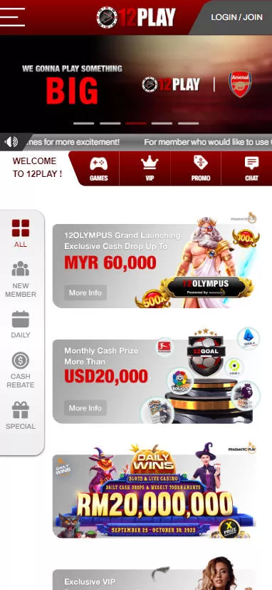 MyGame - 12Play Casino - Promotion - mygmofficial