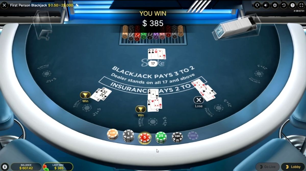 First Person Blackjack - Game 3 - mygmofficial