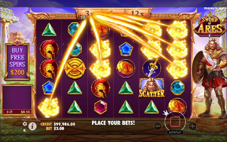Sword of Ares Slot - Tumble Feature - mygmofficial