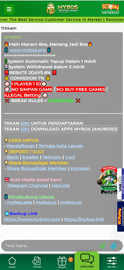 MyBos - Live Chat - mygmofficial